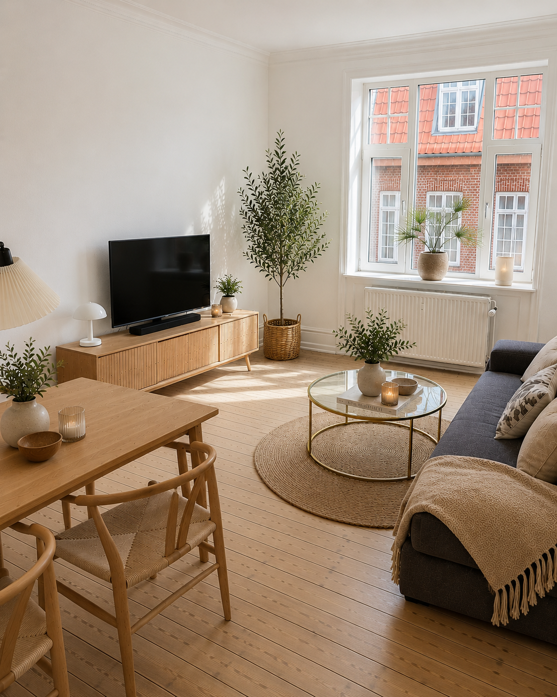 Nyrenoveret Møbleret Lejlighed