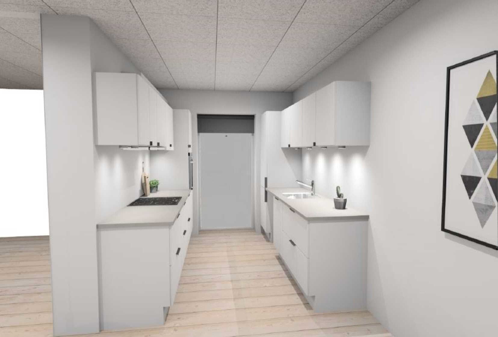 2 plans rækkehus i Halgård/Holstebro