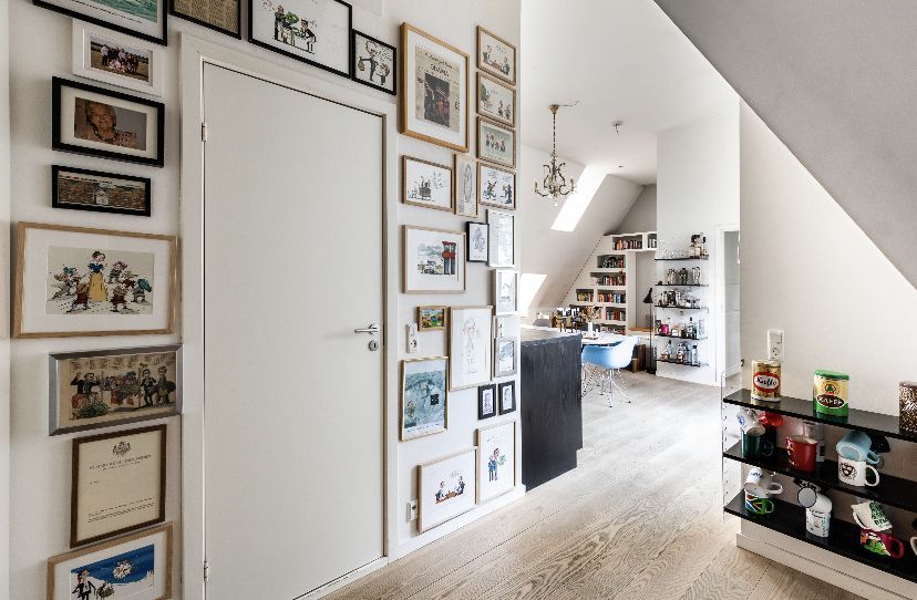 Two-bedroom apartment with a large private rooftop terrace in the heart of Copenhagen
