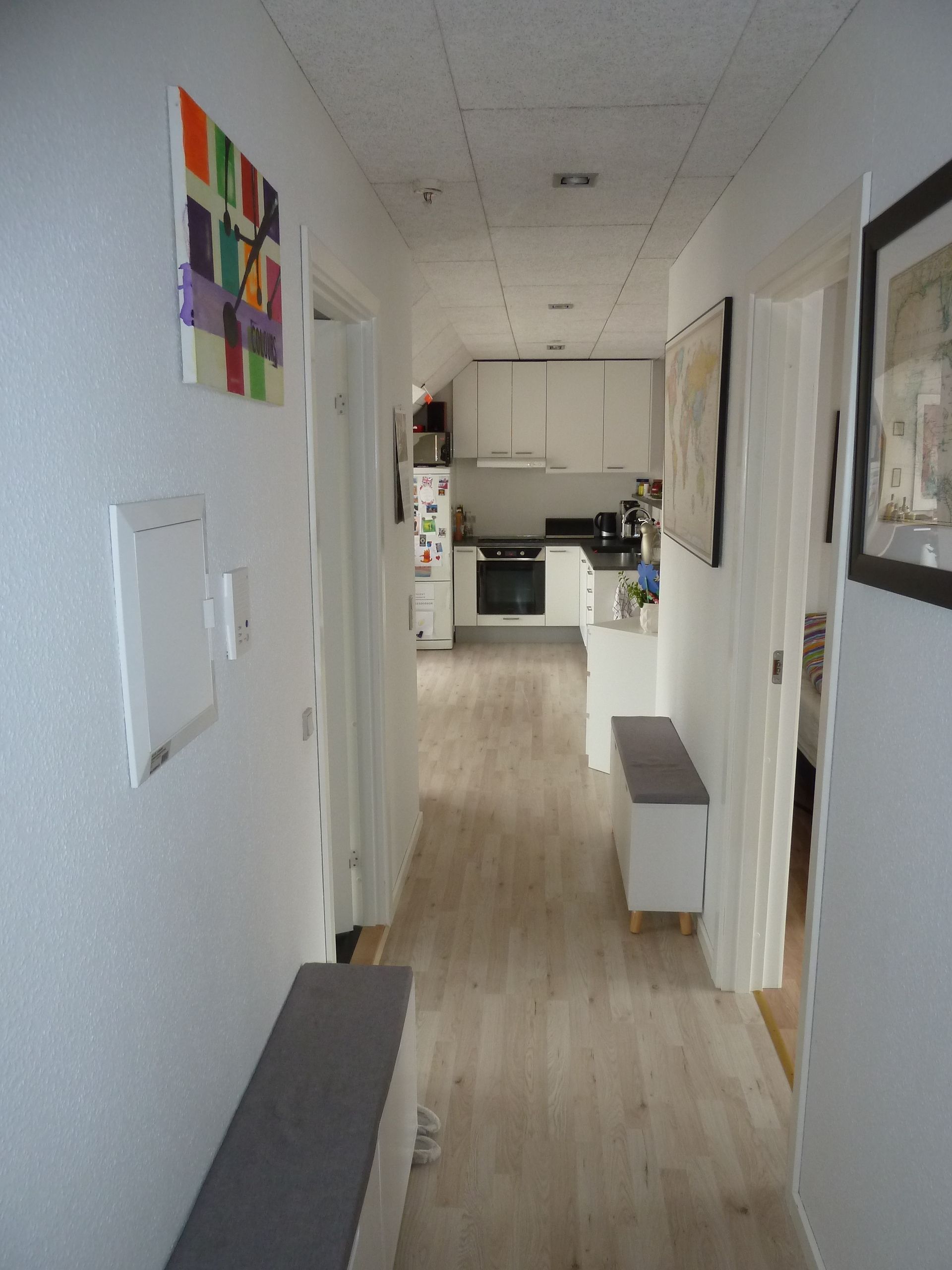 Flot taglejlighed m/  stor terrasse