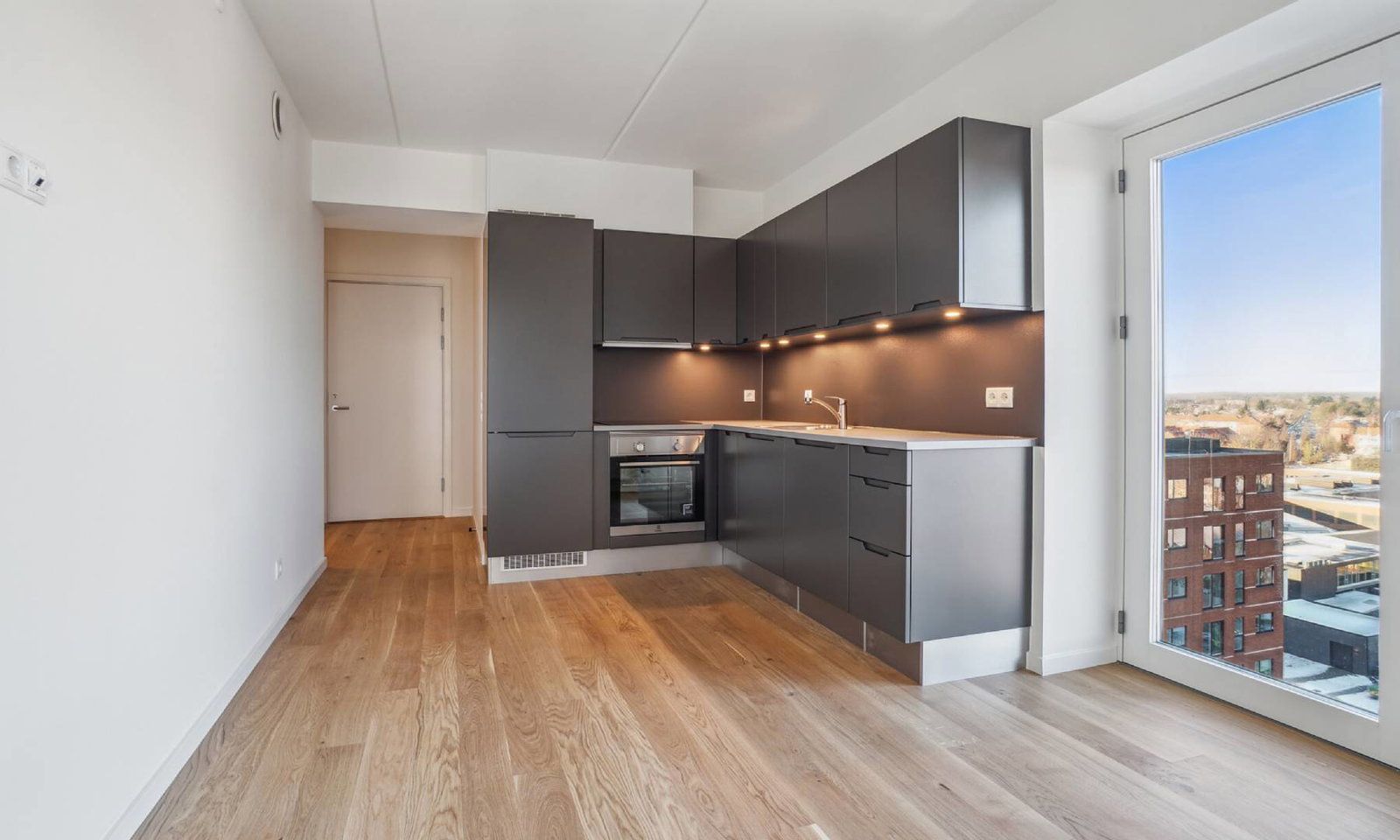 Moderne og lys 2-vær. lejlighed med eksklusiv beliggenhed over Herlev Bycenter