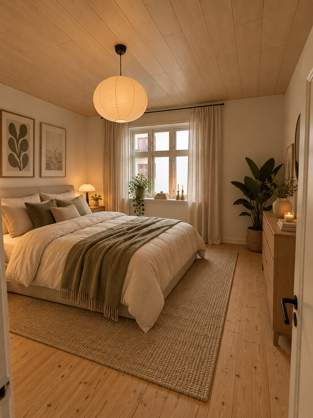 Charmerende herskabslejlighed på 60 m2. med helt nye vinduer