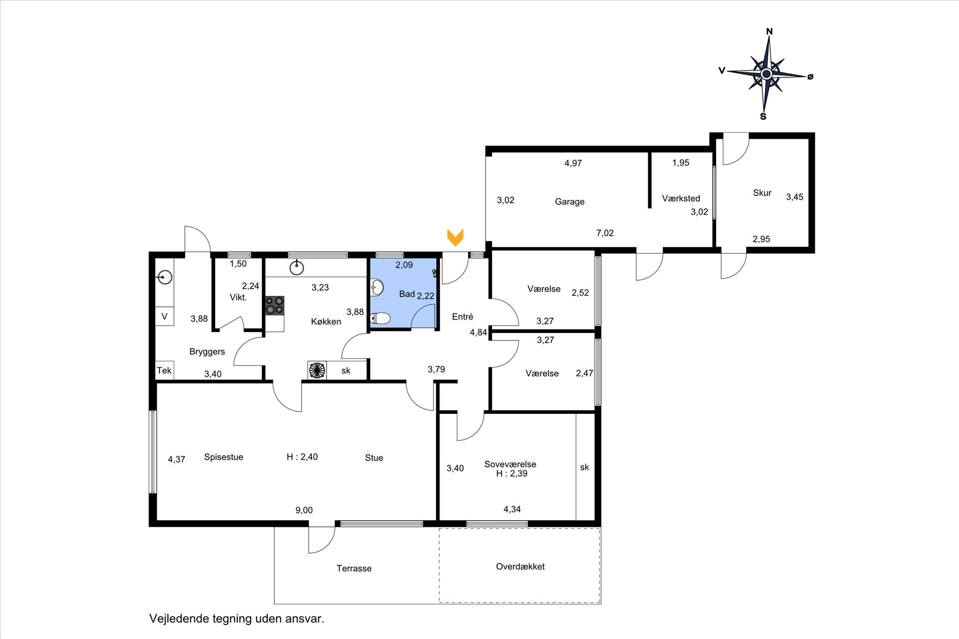 Dejlig villa på 135 m² udlejes – Snøde 5953 Tranekær
