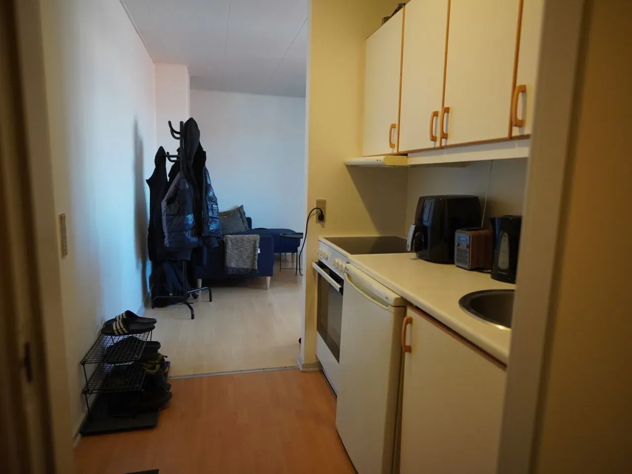 Fin 2-værelses med fælles tagterrasse og elevator
