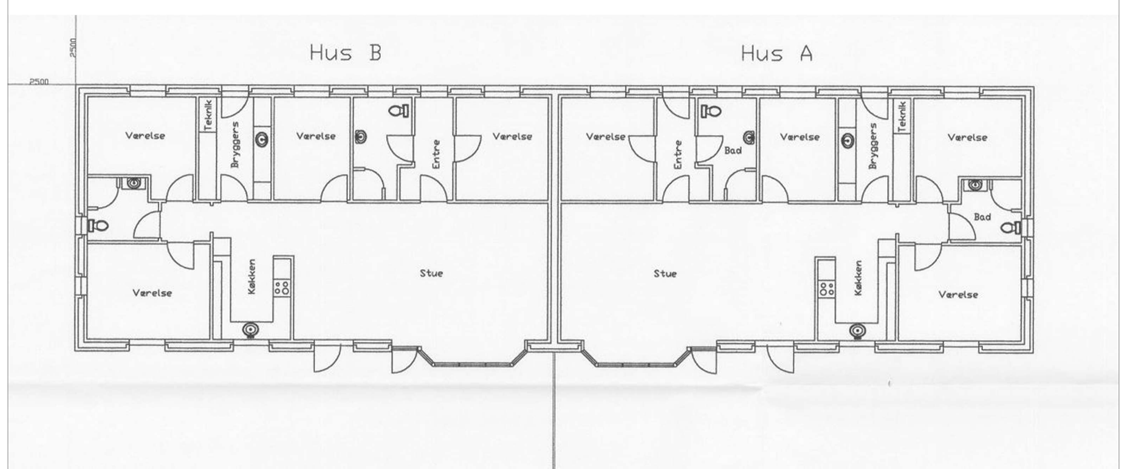 Nyere dobbelthus på 148 m2 i Lundby, 55 minutter fra København