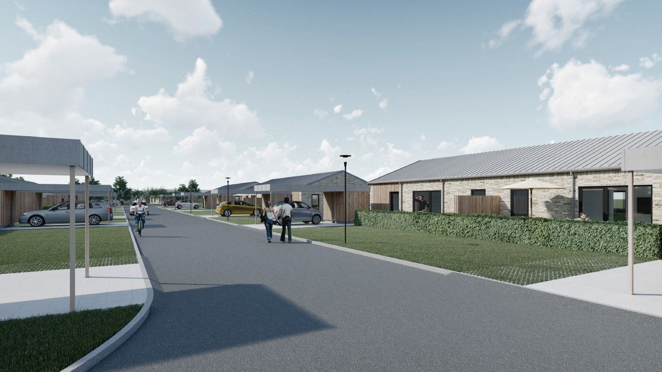 Nyopført rækkehus i Lind 