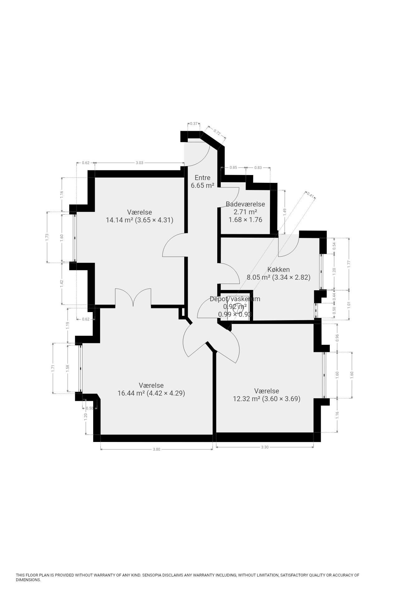 HELT NYT KØKKEN OG BAD - FULLY RENOVATED