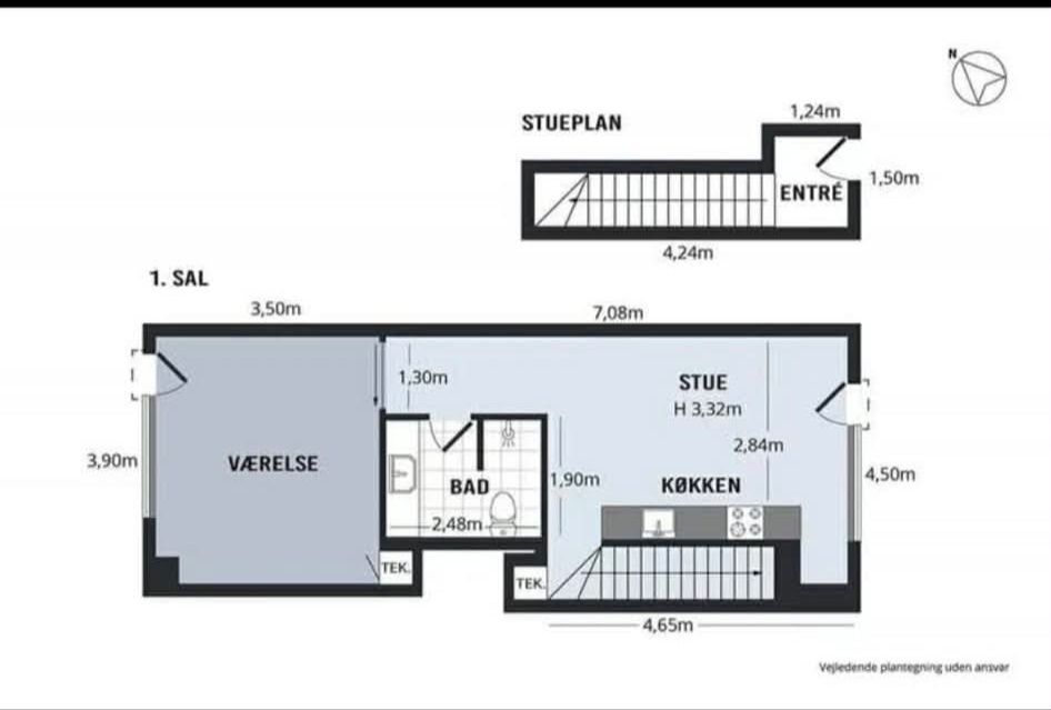 Skøn 2-værelses lejlighed på Vestamager udlejes