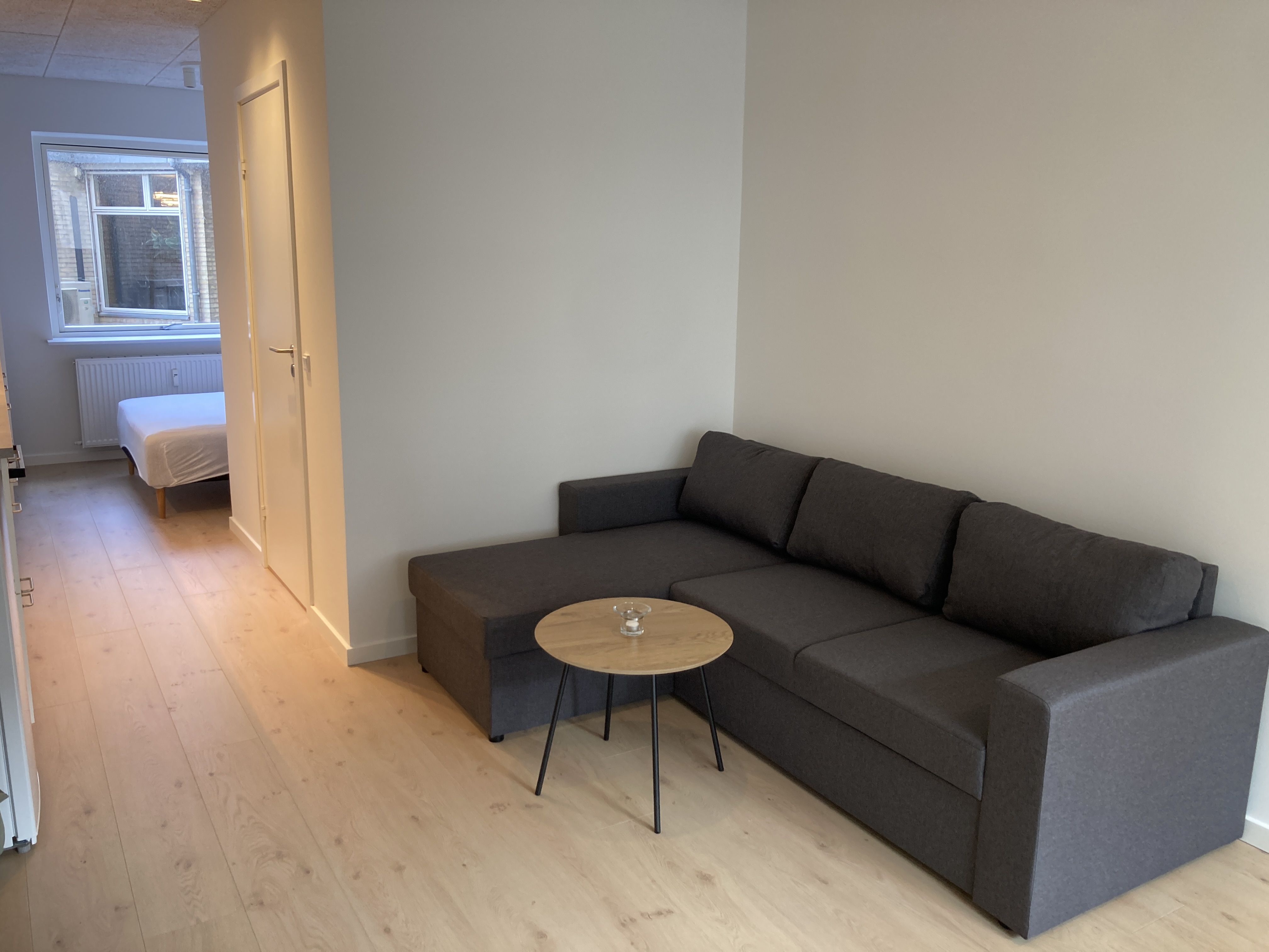 Lys funktionel lejlighed i centrum