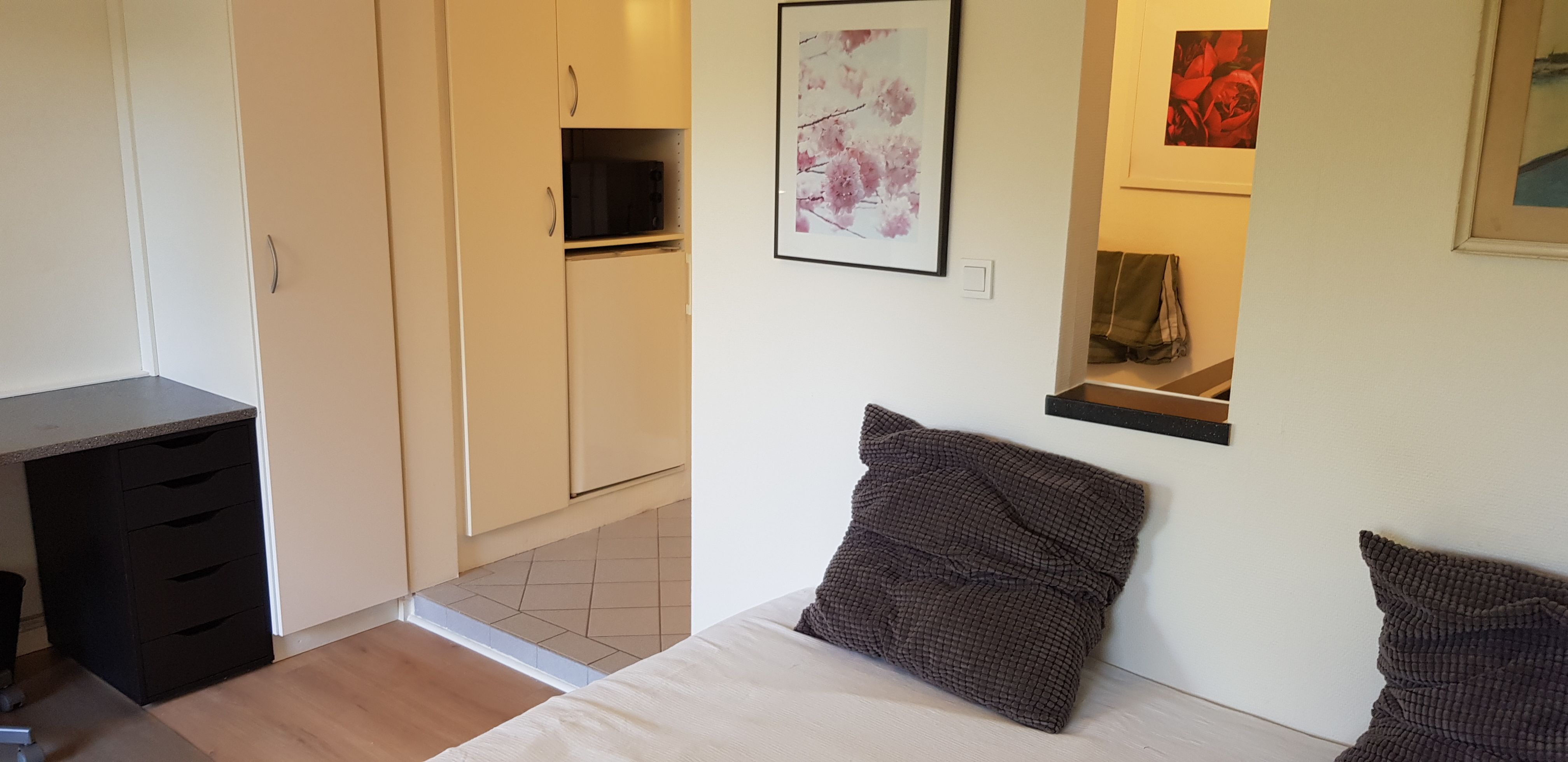 Attraktivt 1-vær. lejl. med privat indgang og egen solterrasse