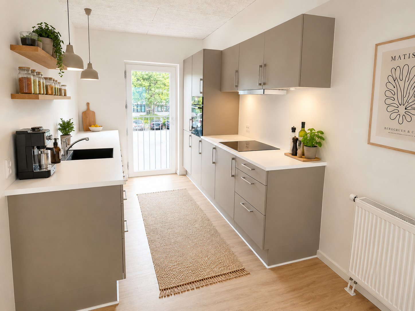 Lys og nyetableret 3-værelses lejlighed på 80 m² i hjertet af Hørsholm