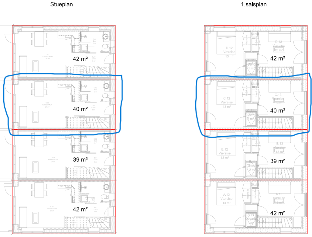 80 m2 i to plan - billig i varme og øvrigt forbrug