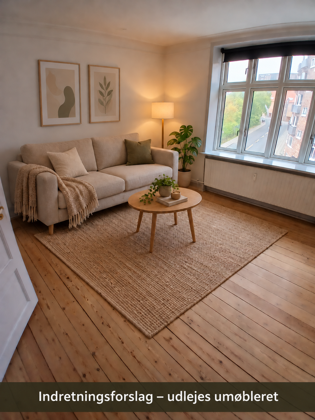 135 m² og fem rum på to etager – Kongebrogade 