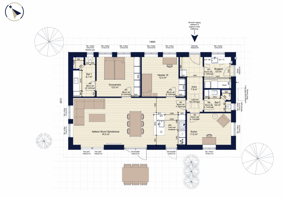 Hus – Stege, Store Lind - Visning 3