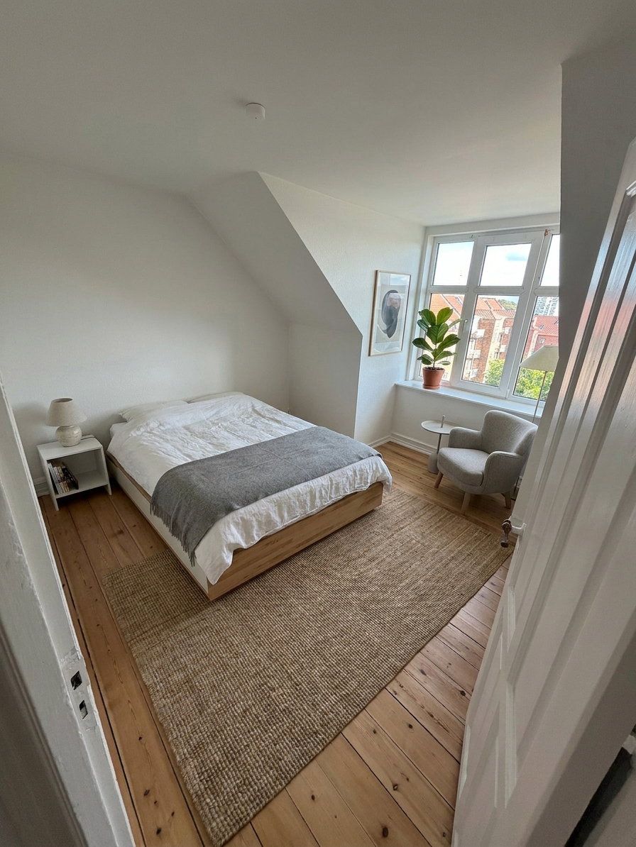 Lys og indbydende 2-værelses på 61 m2 med udsigt og helt nyt køkken.