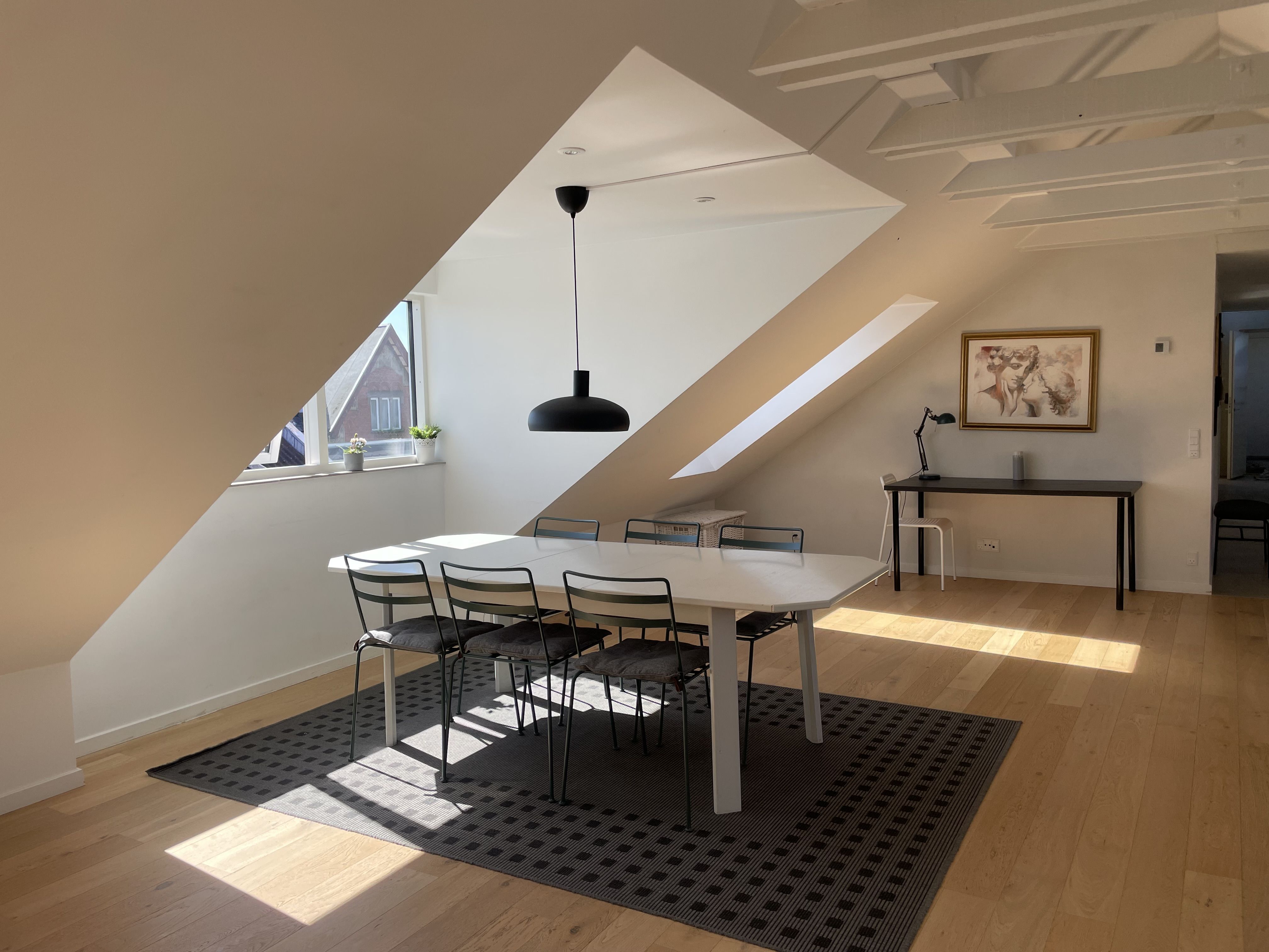 Stor og lys penthouselejlighed til leje i Aalborg Centrum
