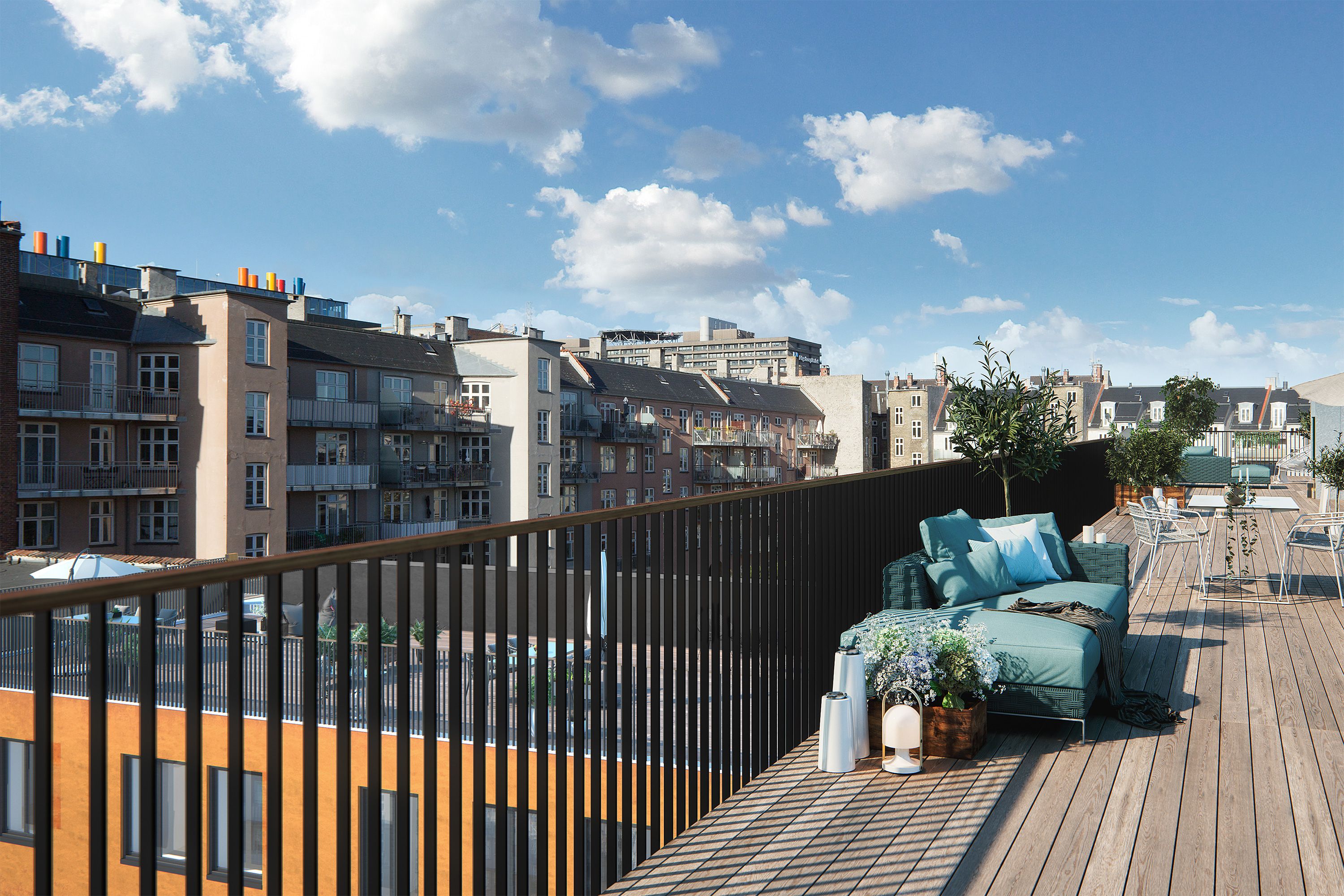 Moderne 3-værelses lejlighed med altan midt på Nørrebro, photo 1