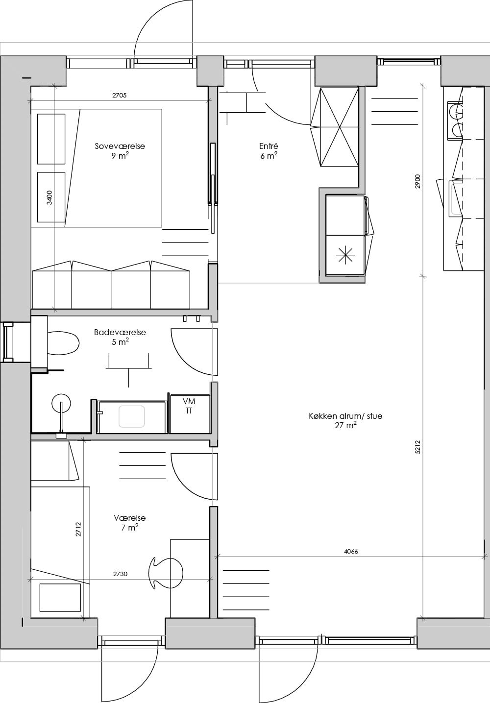 Lækkert nyopført rækkehus 🏠
