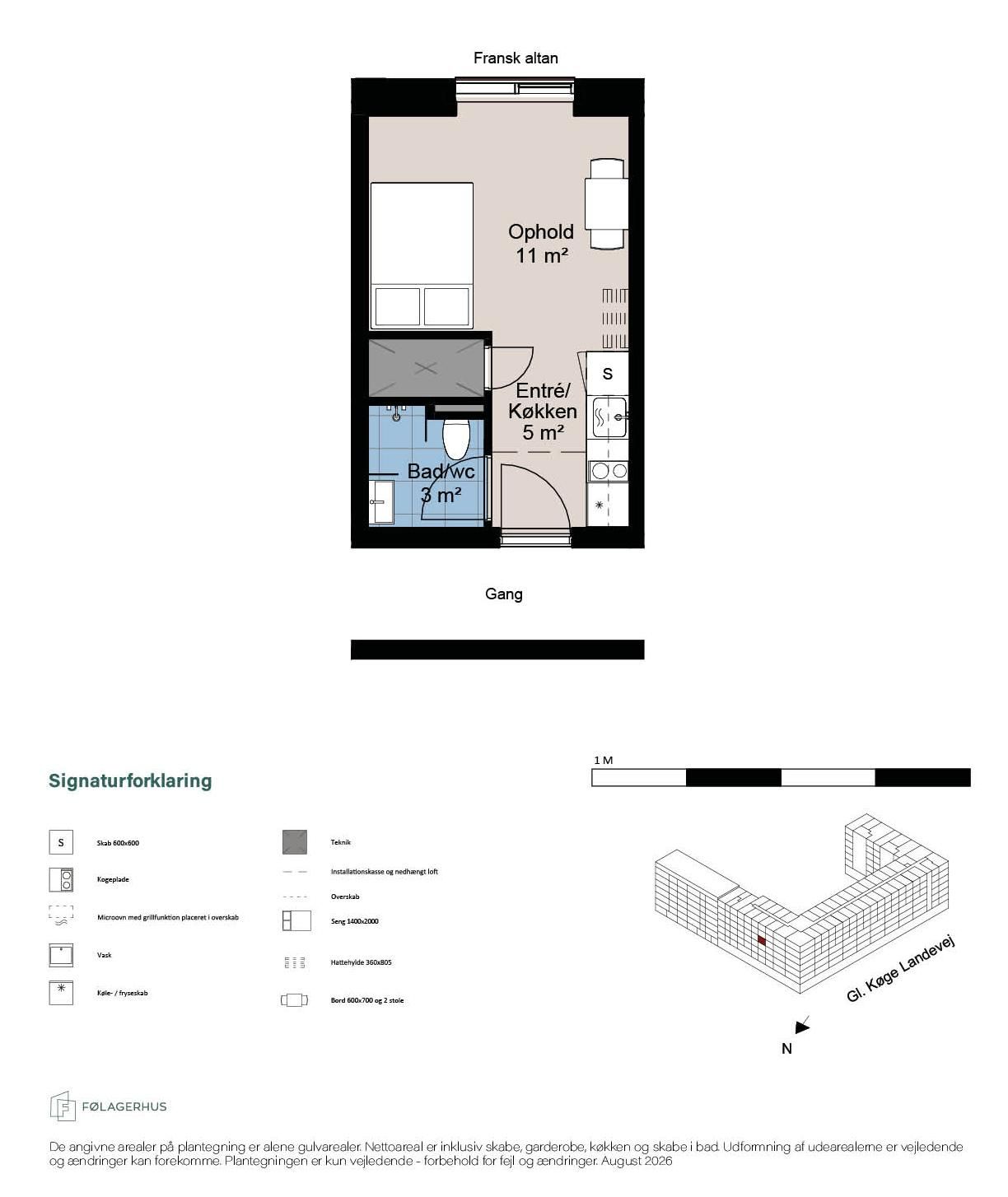 Moderne nybygget ungdomsboliger i Valby