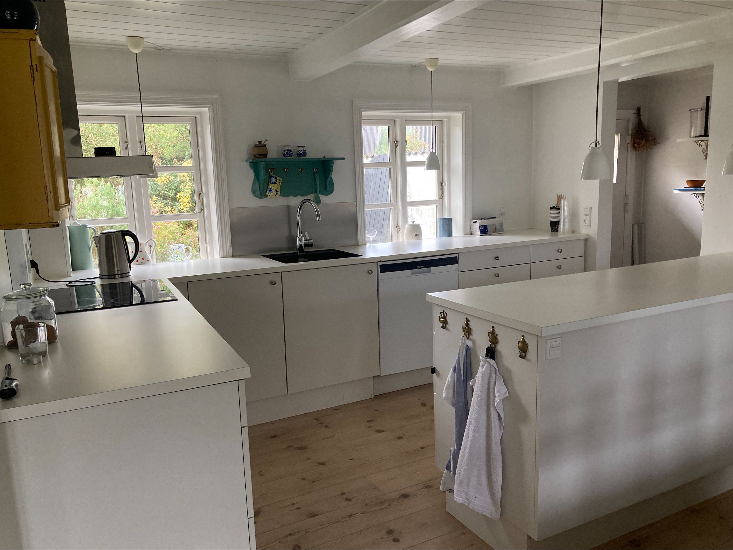 Gammelt renoveret fiskerhus , centralt i Gilleleje .
