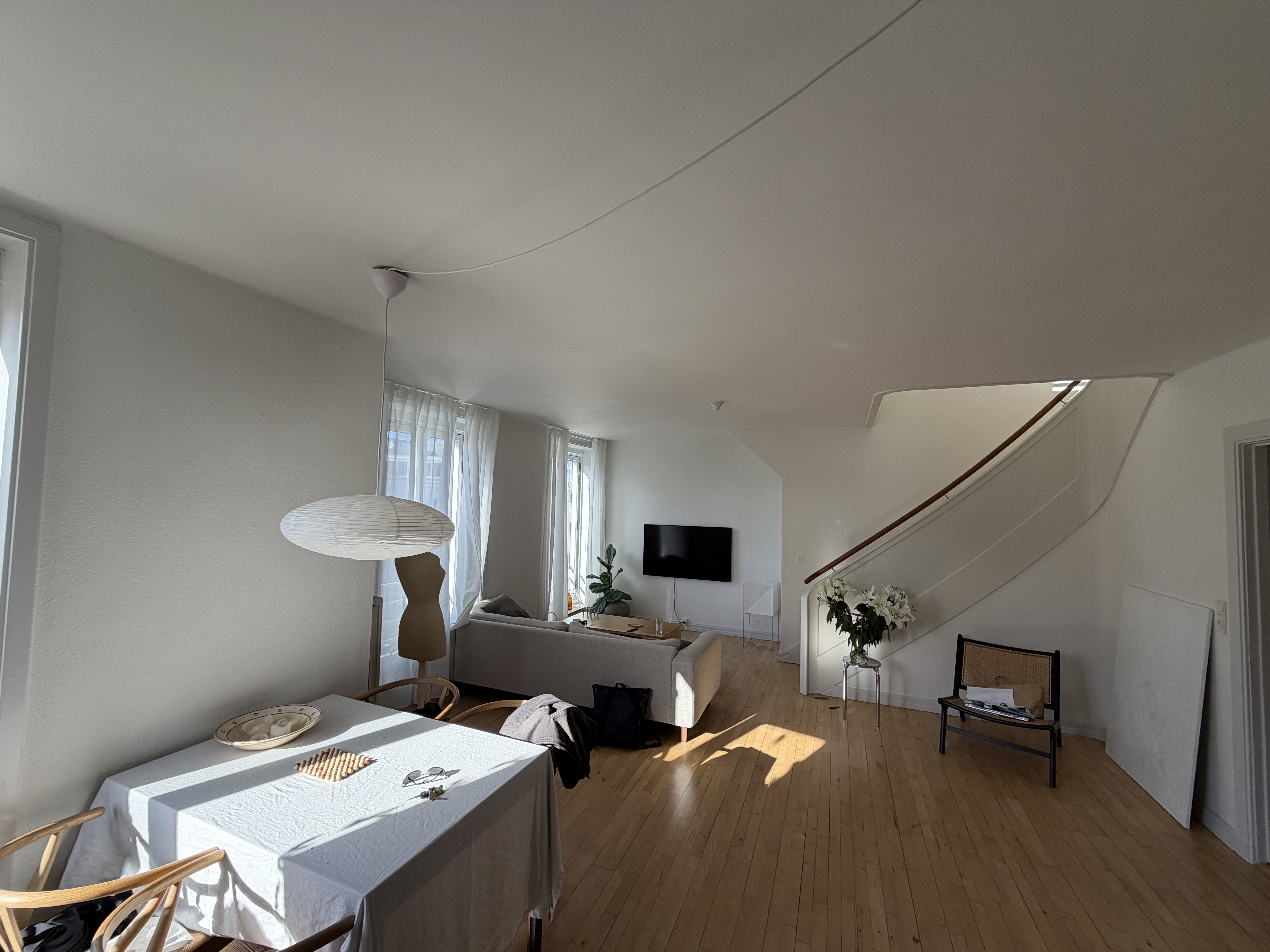 Lækker lejlighed med privat tagterrasse