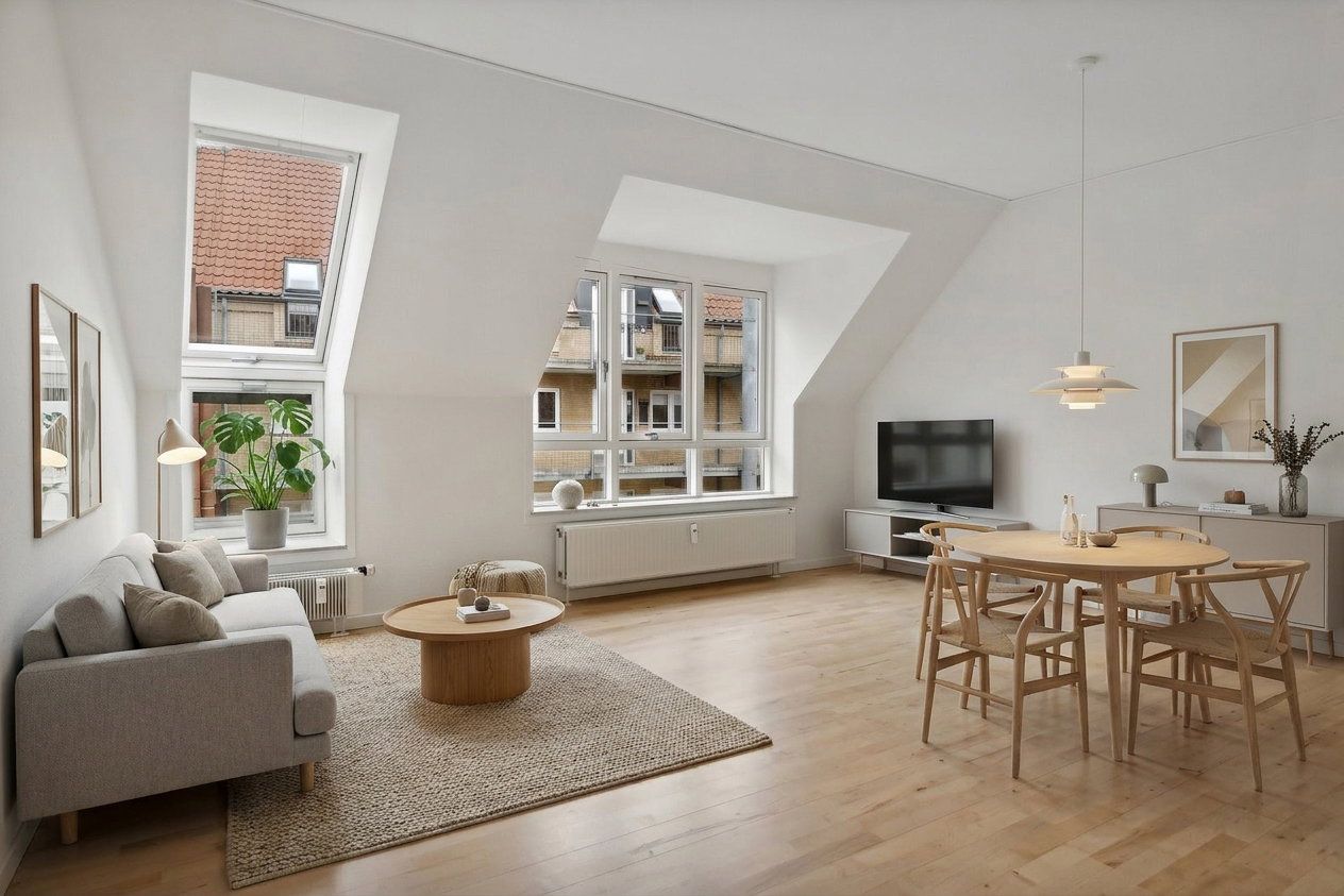 Yderst flot nyrenoveret (i 2024) 2 værelses lejlighed på 70 m² i trygge omgivelser midt i Aalborg