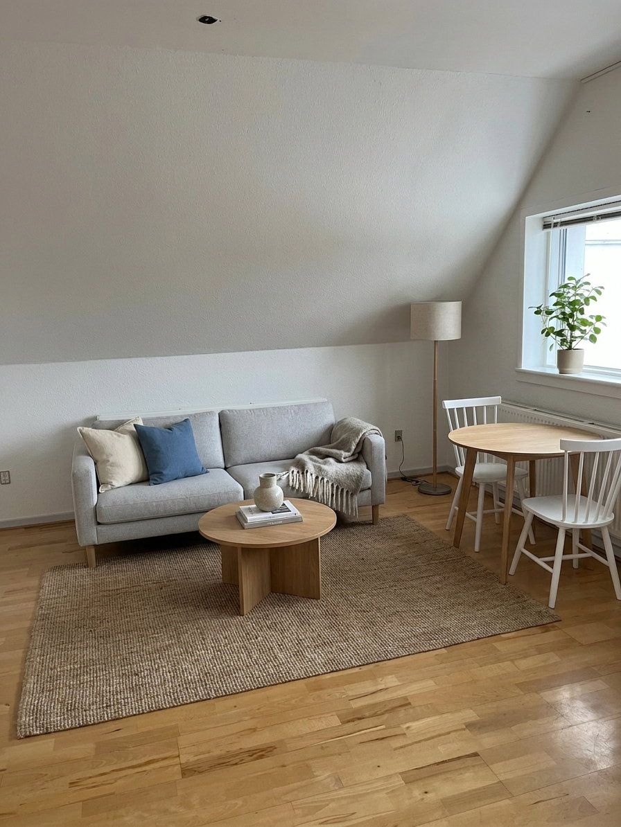 Lys 3-værelses på 82 m2 med indglasset altan og grønt kig