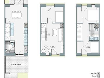 Familievenligt rækkehus på 116 m² i Ørestad, have, terrasse og to badeværelser