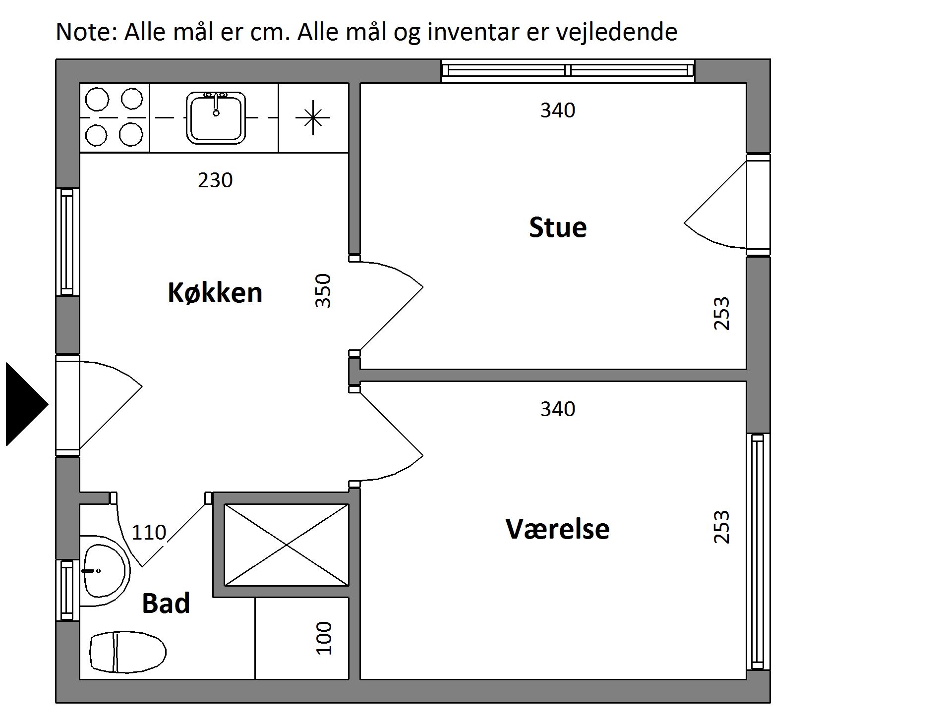 Flot boligbyggeri med ungdomsboliger centralt i Odder. Boligerne udlejes kun til unge under uddannelse, og der gennemføres et årligt studietjek.