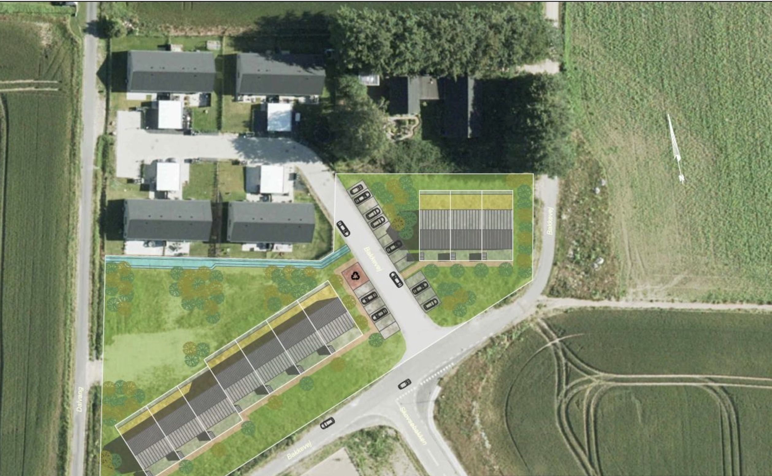 Nyopført rækkehus på 80 m² i ét plan