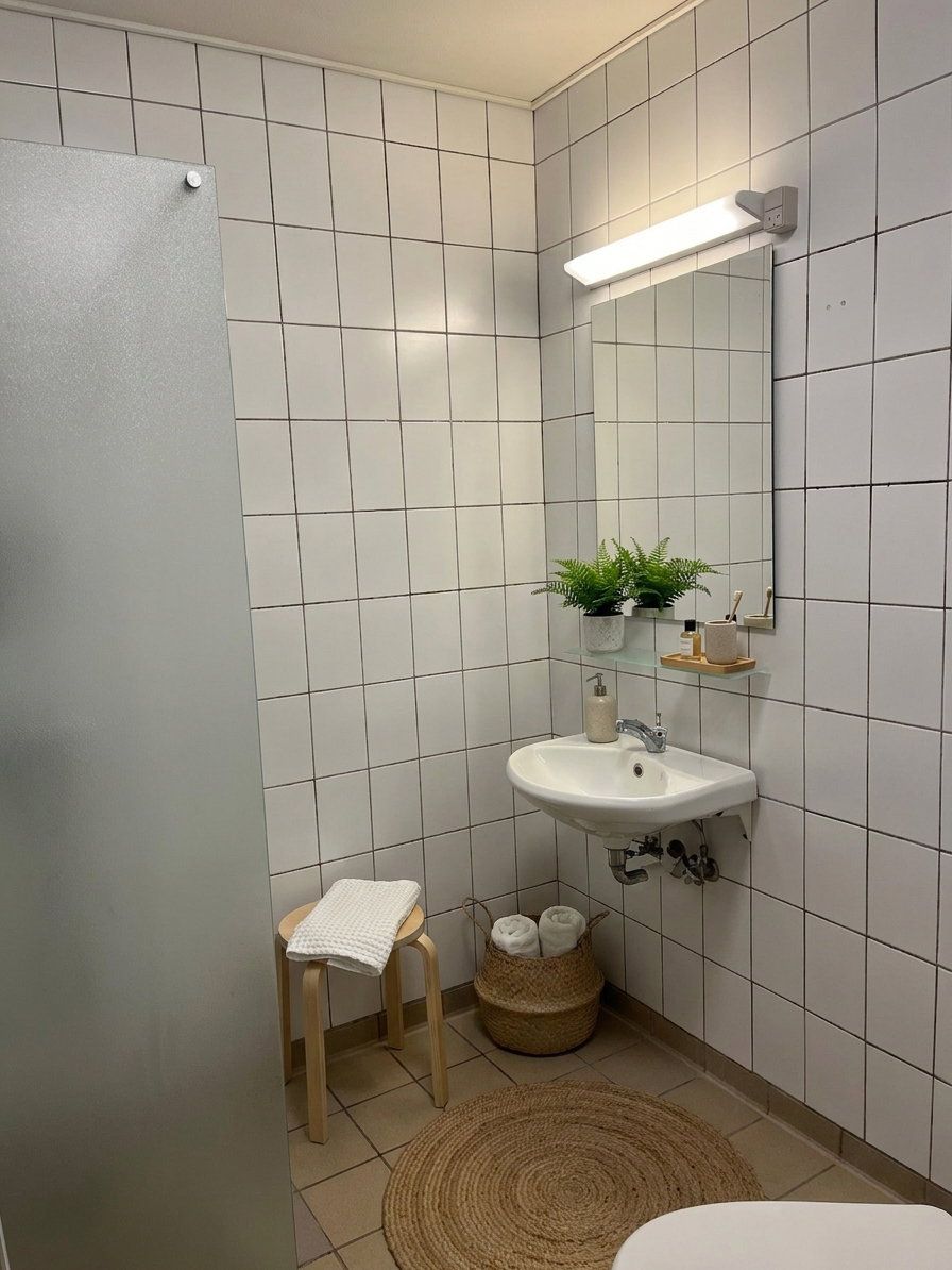 Lys 3-værelses på 82 m2 med indglasset altan og grønt kig