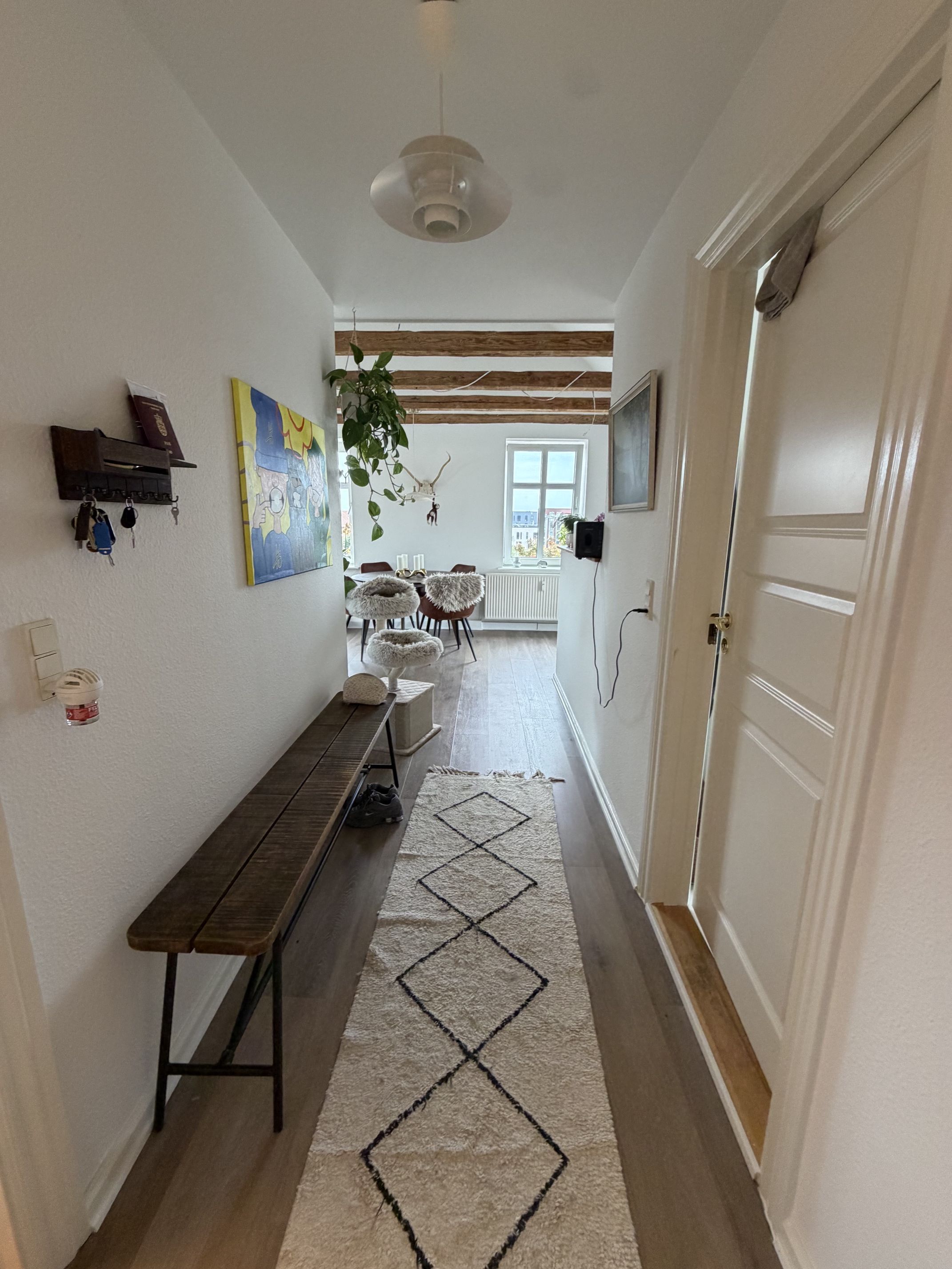 Flot 2. værelses lejlighed med egen terrasse og udsigt over Fredericia havn.
