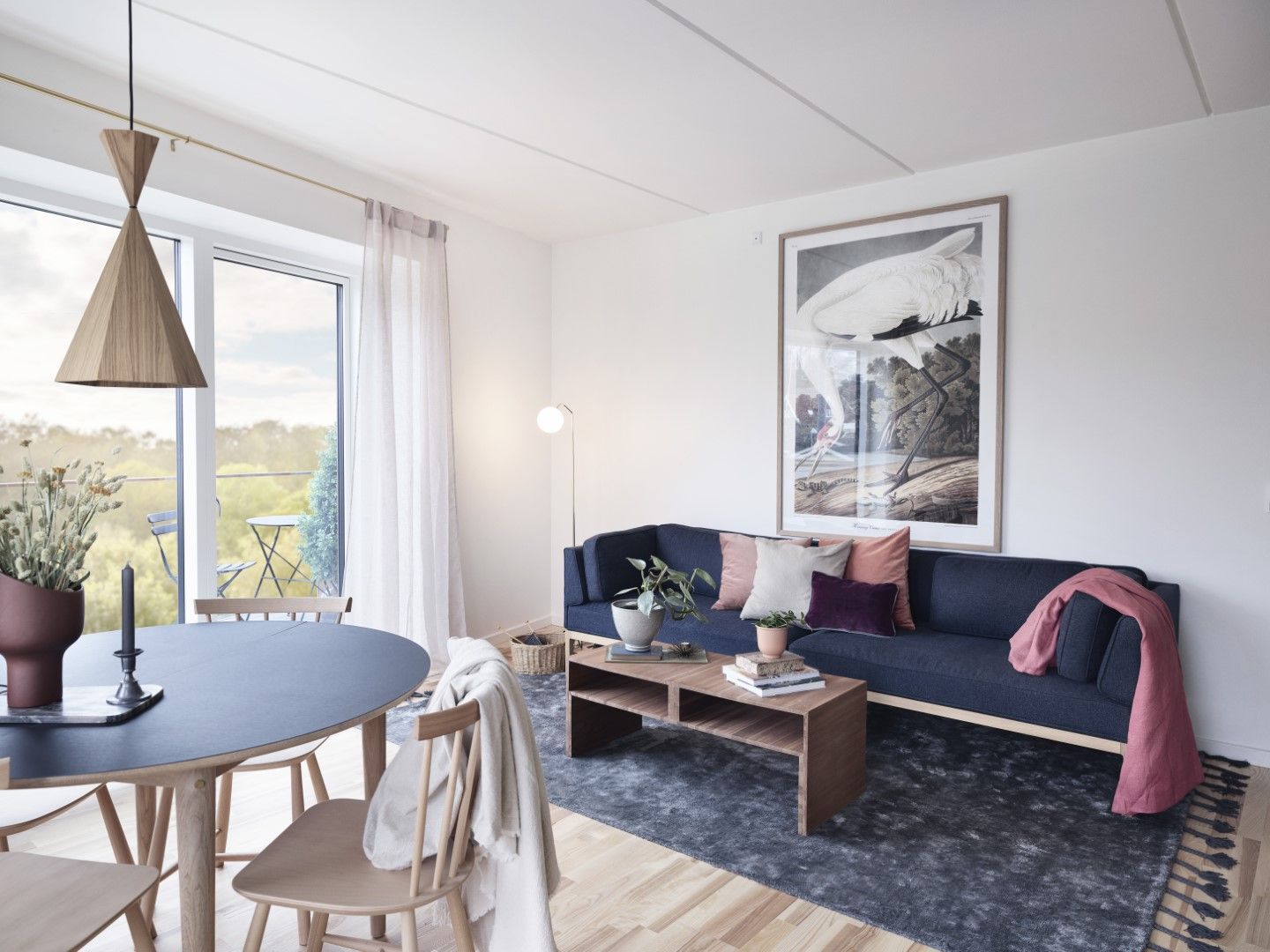 Super velindrettet lejlighed med privat terrasse