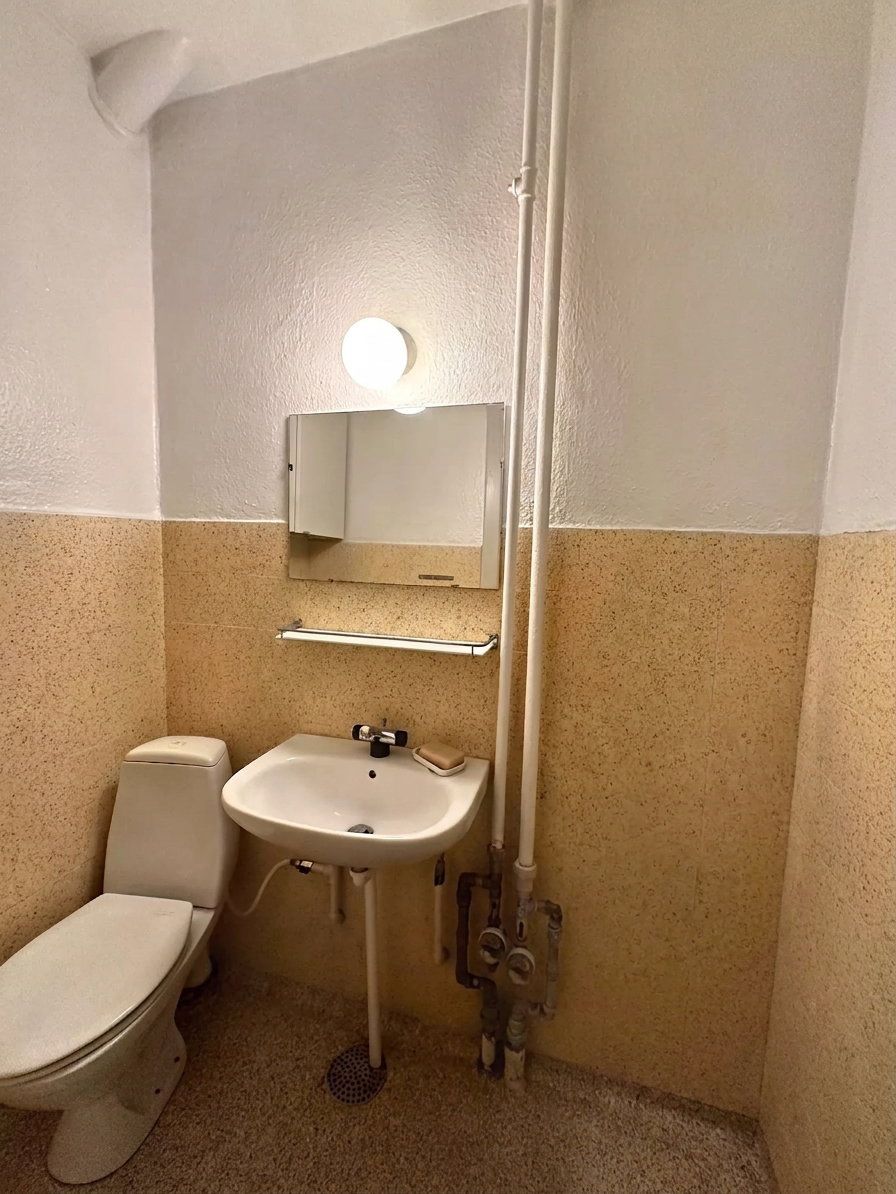 Lys 1-værelses på 39 m2 med altan, separat køkken og indbyggede skabe