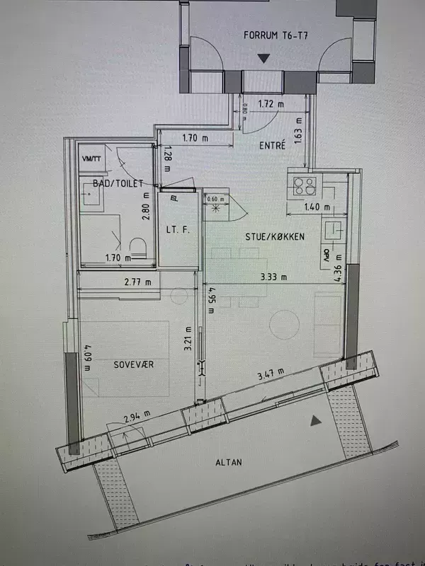 2 VÆRELSES LEJLIGHED PÅ 16. SAL FANTASTISK UDSIGT I LIGHTHOUSE 2.0
