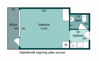 1 Værelses Lejlighed 