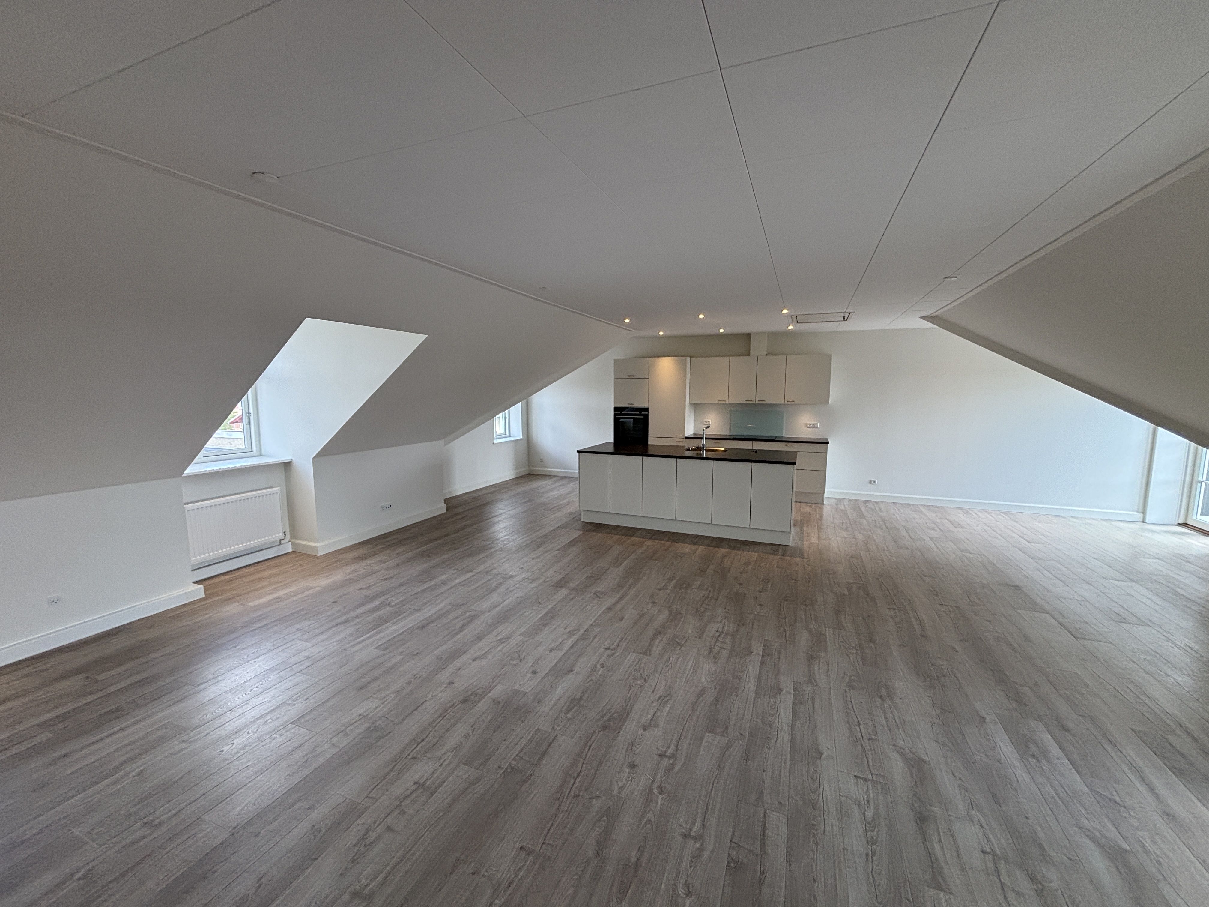 Penthouselejlighed med kæmpe altan centralt i Dronninglund