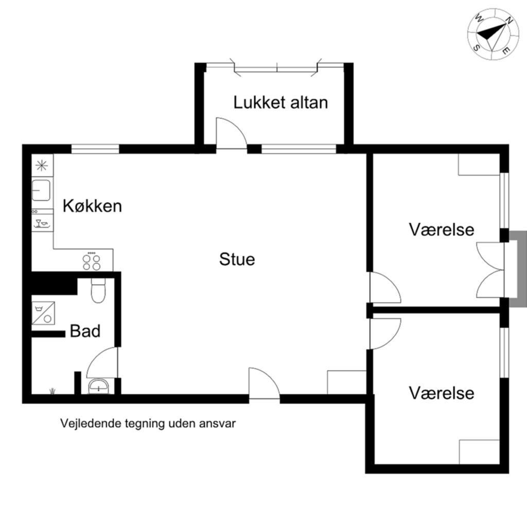 3-værelses lejlighed til leje i Søborg