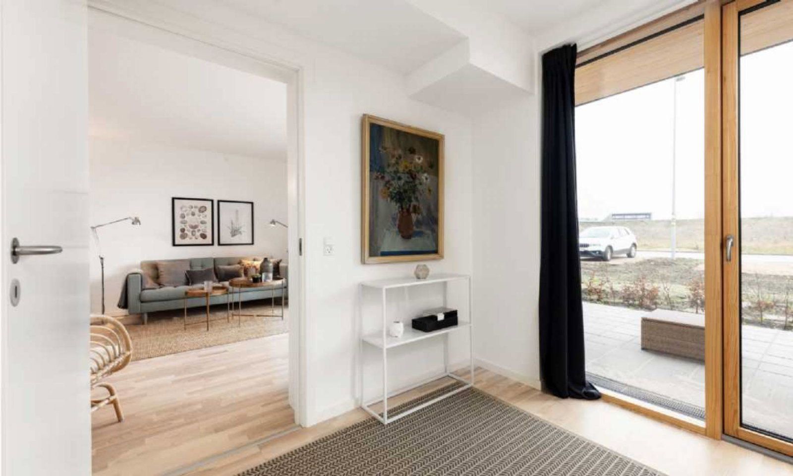 Rummelig og velindrettet 3-værelses bolig med privat terrasse, fuld udstyret køkken samt to gode soveværelser - Ibihaven, et bofælleskab for dig over 50 år!