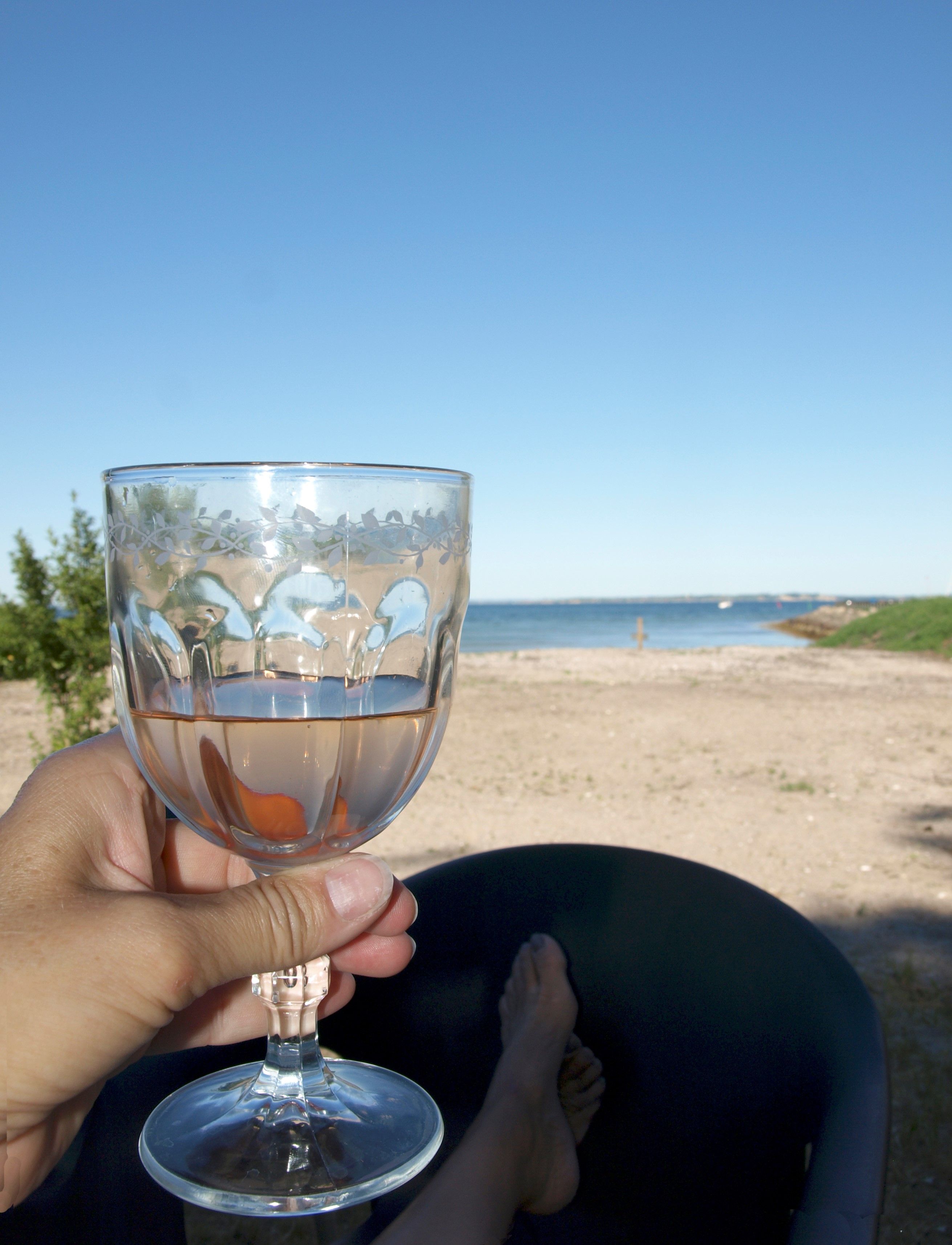 Hus direkte på privat strand