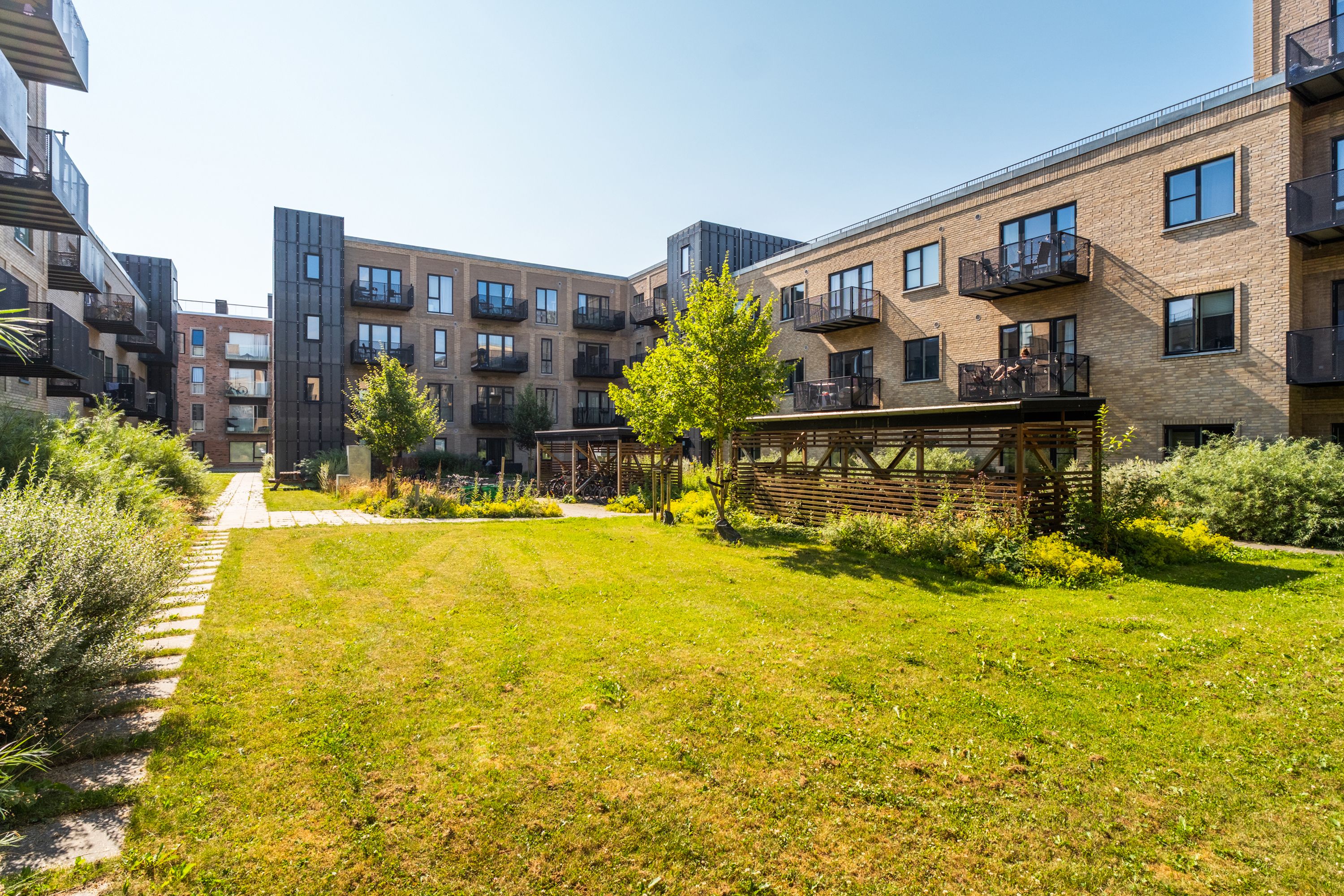 1,5 værelses med terrasse mod nordvest