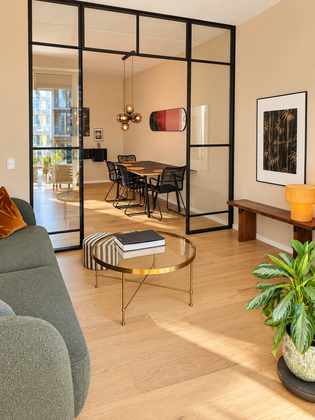Furnished 2-room apartment by the harbour — all utilities incl. — fixed term until May 31