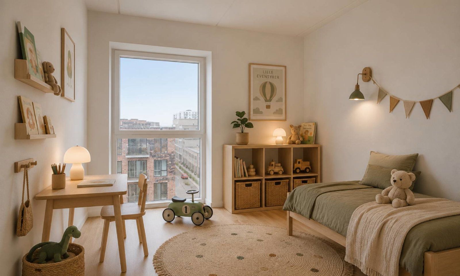 Skøn lejebolig med 3 soveværelser og stor altan