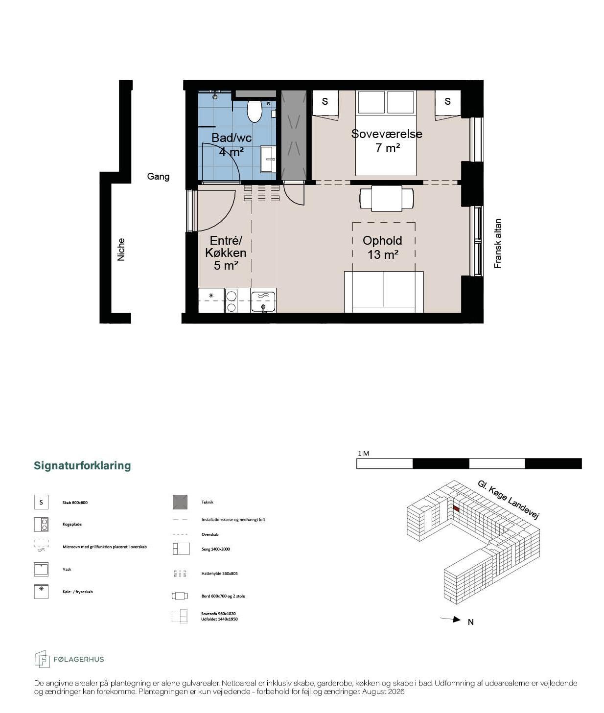 Moderne nybygget ungdomsboliger i Valby
