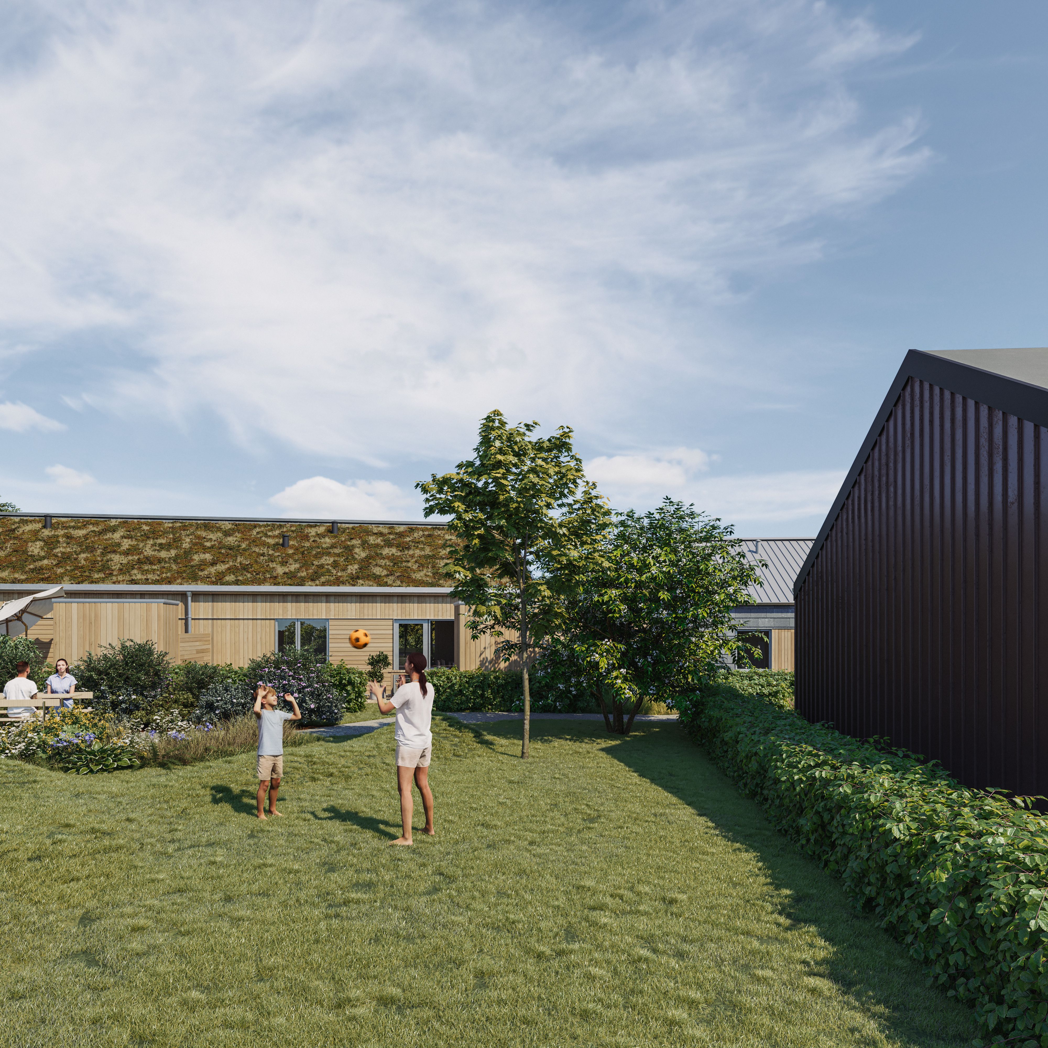 Rækkehus i 2 plan