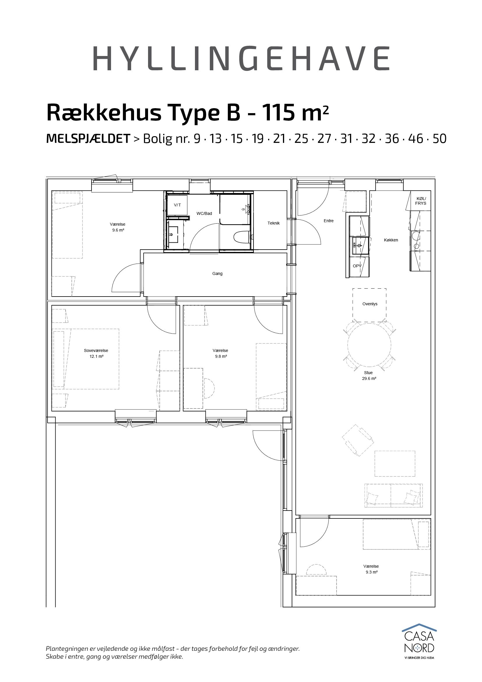 5-værelses rækkehus 