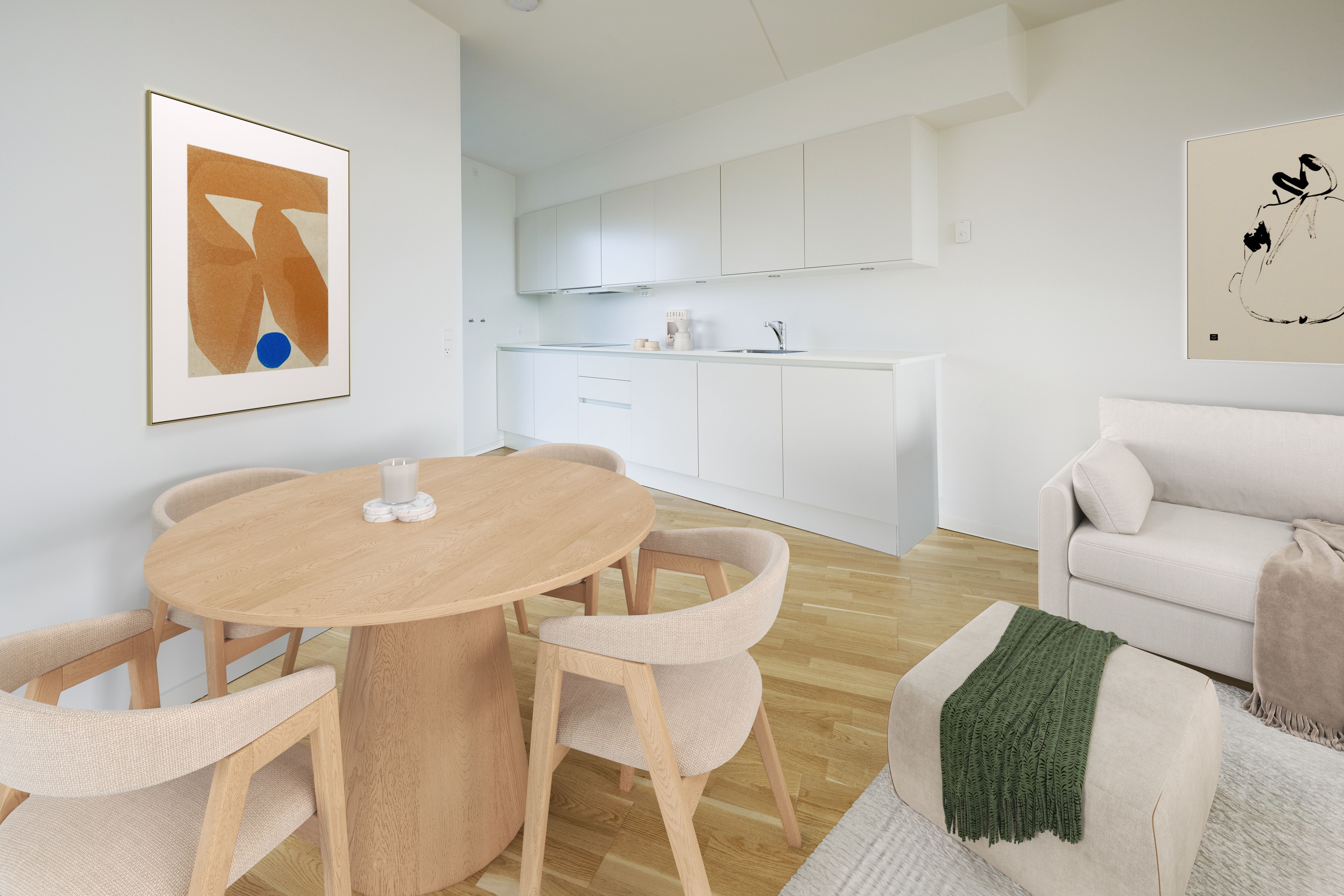 4-værelses rækkehus i 2 plan med plads til hele familien