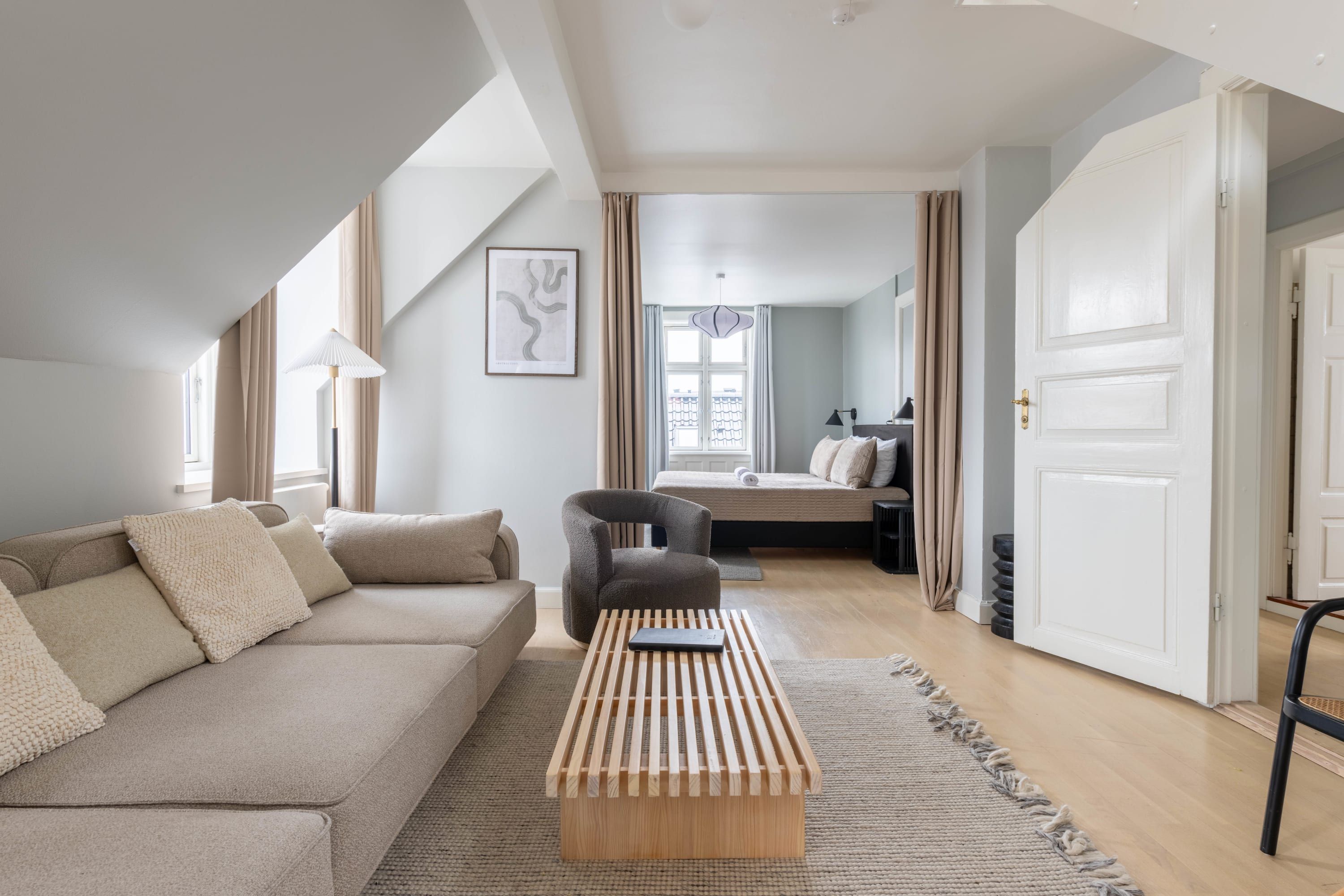 Spacious 122 m² duplex with private rooftop terrace near Amager Strand – all utilities included