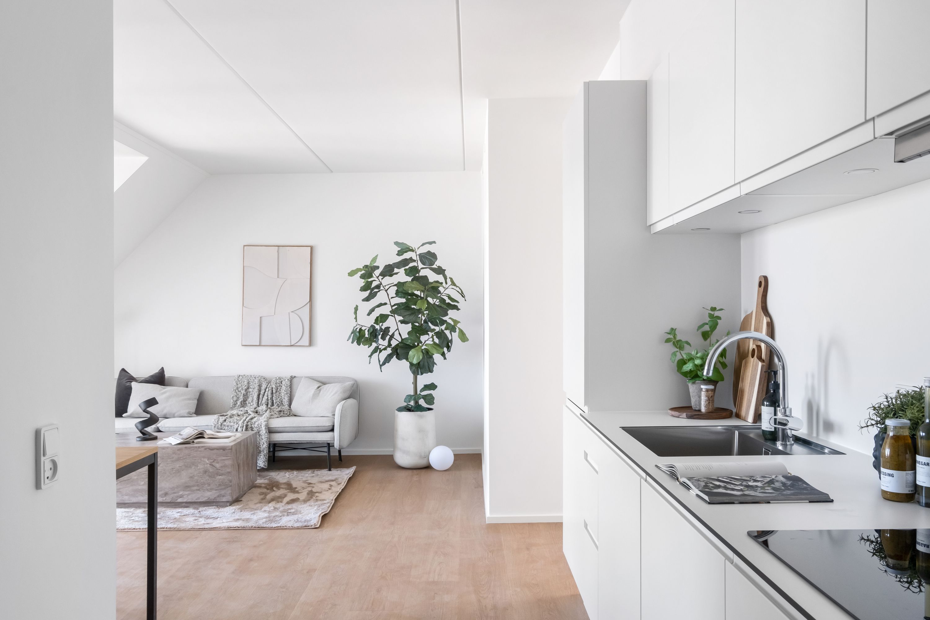 Penthouselejlighed med godt lysindfald