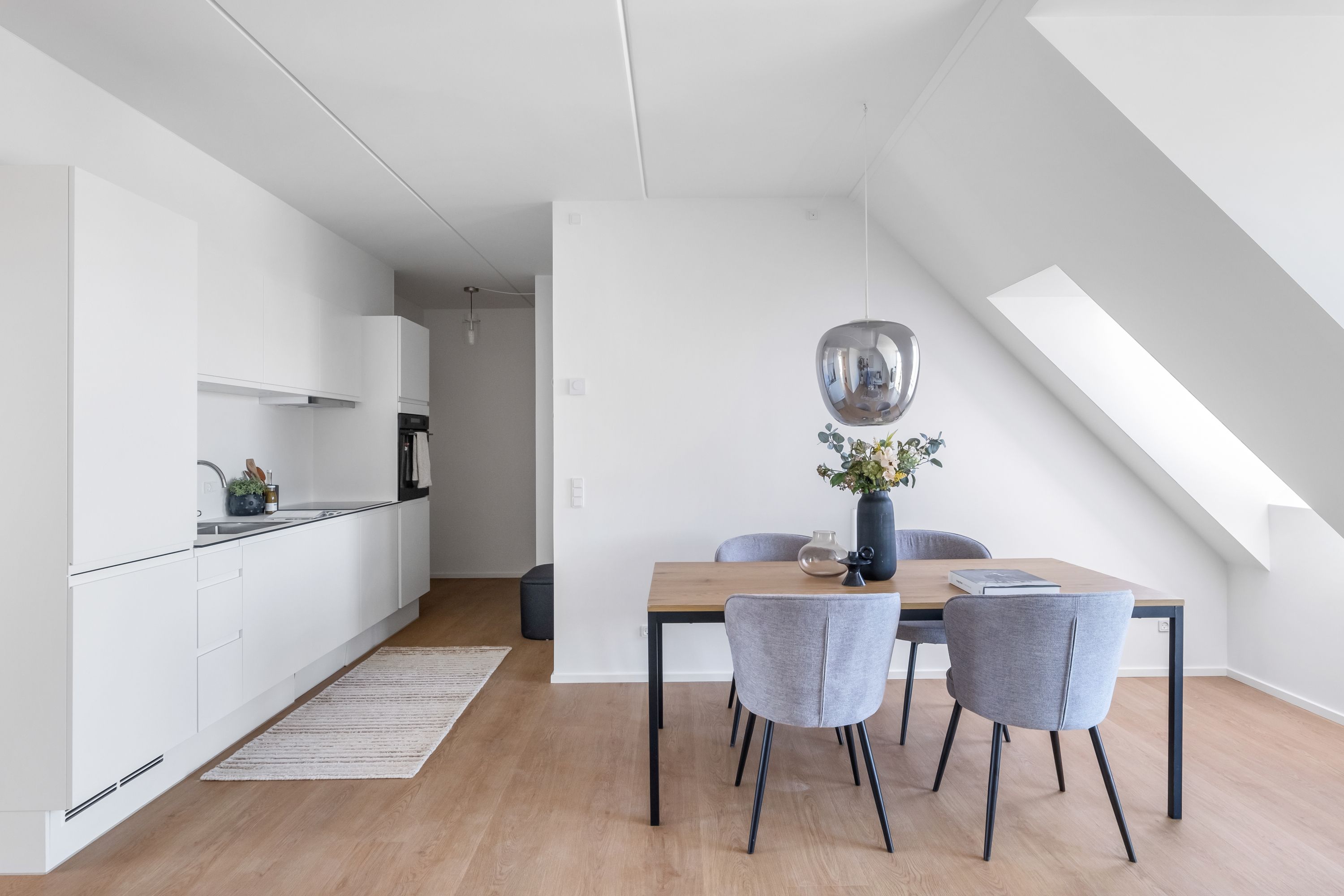 Penthouselejlighed med godt lysindfald